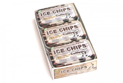 Ice Chips Coffee’n’cream Xylitol Mints 6 Single Tins logo