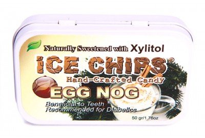 Ice Chips Egg Nog Xylitol Mints 6 Single Tins logo