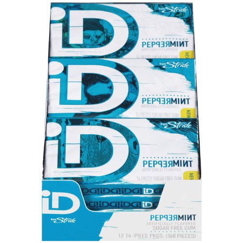 Id Chewing Gum, Peppermint, 14-count Packs (Pack of 12) logo