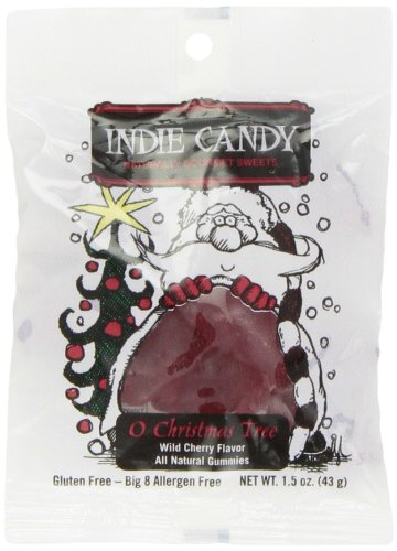 Indie Candy Christmas Trees Gummi, Wild Cherry Flavor, 1.5 ounce (Pack of 12) logo