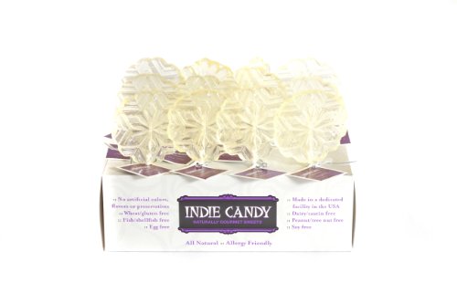 Indie Candy Snowflake Lollipop, Pineapple Flavor, 1 ounce (Pack of 6) logo