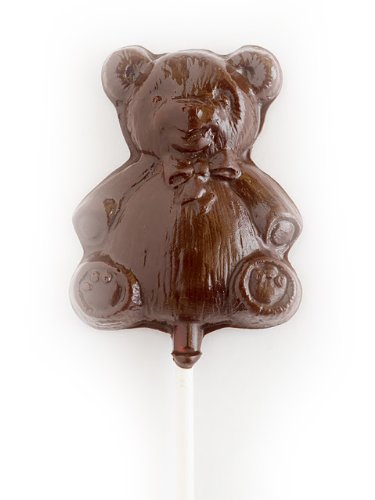 Indie Candy Teddy Bear Lollipop, Chocolate, 1 ounce (Pack of 6) logo