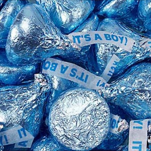 Its A Boy Blue Hershey’s Kisses 1lb Bag logo