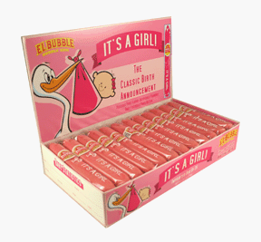 It’s A Girl Bubble Gum Cigar 36 Pack logo