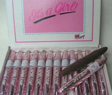 It’s A Girl Pink Chocolate Cigars – Box Of 24 logo