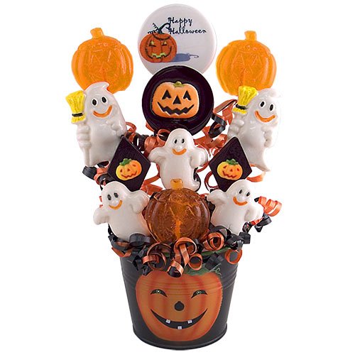 Jack-o-lantern Lollipop Bouquet logo