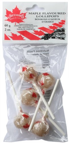 Jakeman’s Maple Flavoured Lollipops – 60g Bag X 5 logo