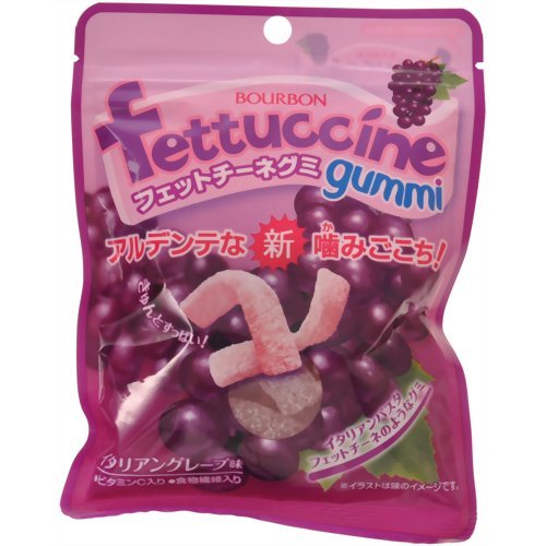 Japan Bourbon Fettuccine Gummy Grape Japanese Gumi Candy logo