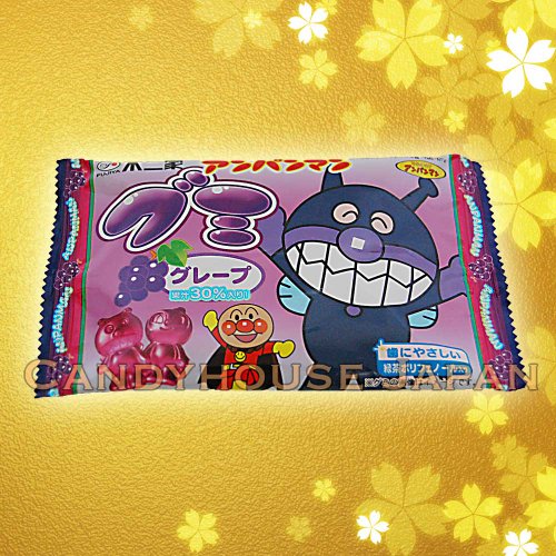 Japan Fujiya Ampanman Gumi Grape Gummy Japanese Gumi Candy logo