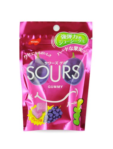 Japan Nobel Sours Grape Flavor Japanese Gumi Candy logo