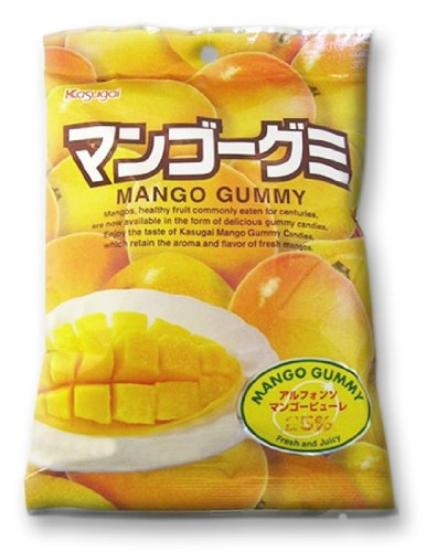 Japanese Fruit Gummy Candy From Kasugai – Mango – 102g logo