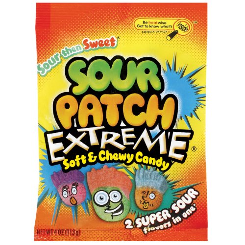 Jaret Sour Patch Kids Extreme, 4-ounces (Pack of 12) logo