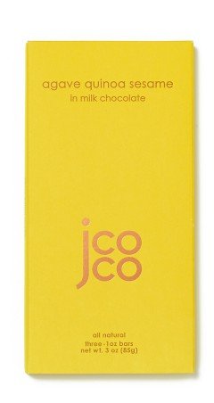 Jcoco Agave Quinoa Sesame Milk Chocolate Bar 3oz (6-pack) logo