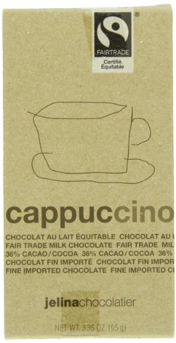 Jelina’s Cappuccino Milk Chocolate Bar, 3.35 Ounce (Pack of 8) logo