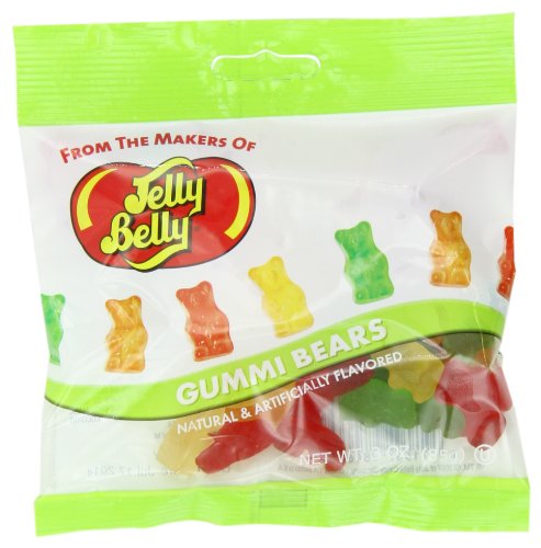 Jelly Belly Assorted Gummi Bears, 3 ounce (Pack of 12) logo