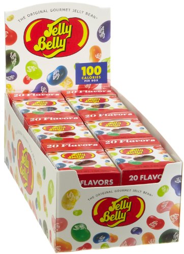 Jelly Belly Assorted Jelly Beans, 20 Flavors, 1.0 ounce Boxes (Pack of 48) logo