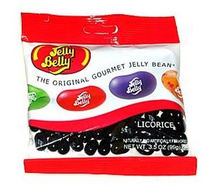 Jelly Belly Beananza Licorice Jelly Beans 3.5 Ounce Bags (Pack of 12) logo