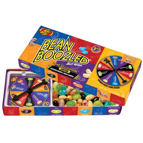 Jelly Belly Beanboozled Jelly Beans With Spinner Wheel Game 3rd Edition New Flavors Stinky Socks logo