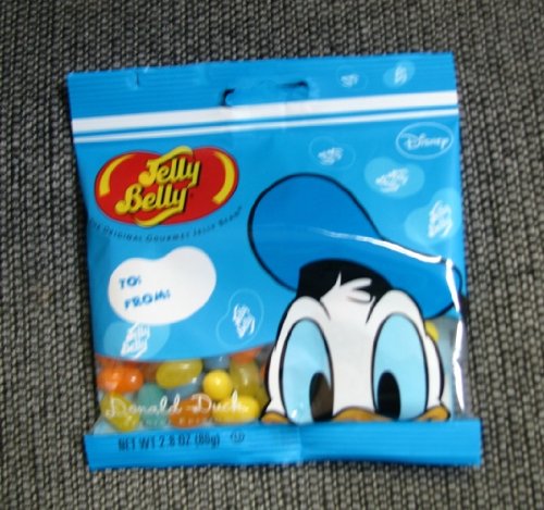 Jelly Belly Candies 66307 Donald Duck 2.8oz Bag logo