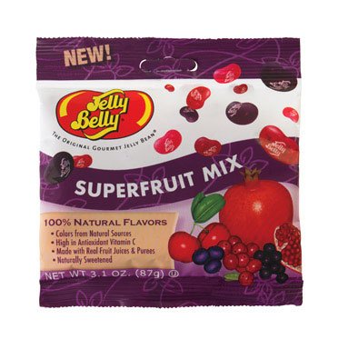 Jelly Belly Candy Company 66221 Superfruit Mix 3.1 Oz (Pack of 12) logo