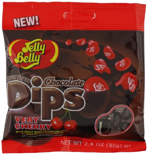 Jelly Belly Chocolate Dips, Very Cherry, 2.8 ounce (Pack of 6) logo