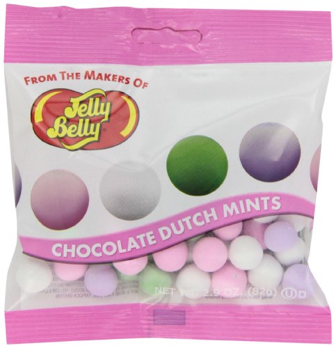 Jelly Belly Chocolate Dutch Mints, 2.9 ounce Bags (Pack of 12) logo