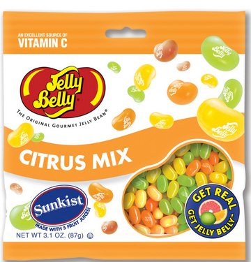 Jelly Belly Citrus Mix 12 Pack of 3.1oz Bags logo