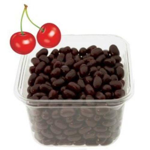 Jelly Belly Dark Chocolate Dipped Very Cherry Jelly Beans 1lb Bag logo