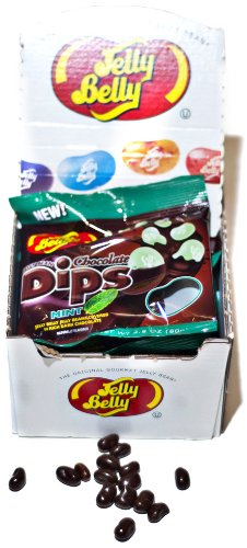 Jelly Belly Dark Chocolate Dips, Mint, 2.8 ounce (Pack of 6) logo