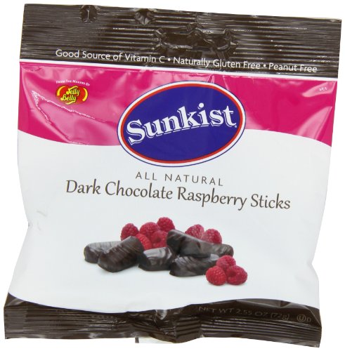 Jelly Belly Dark Chocolate Sticks, Raspberry, 2.55 Ounce (Pack of 12) logo