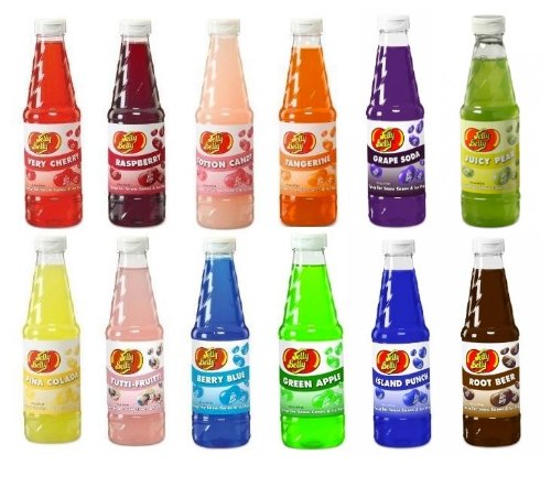 Jelly Belly Flavored Syrups- Multi Flavor 12 Pack logo