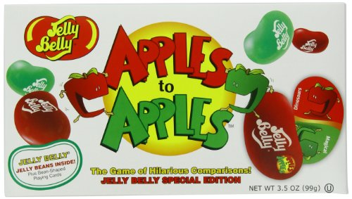 Jelly Belly Game Box With Jelly Beans, Apples To Apples logo