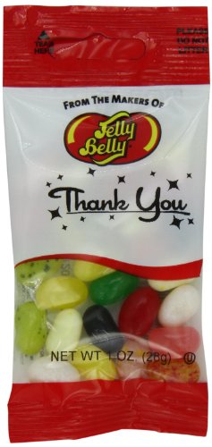 Jelly Belly Gold Stripe Thank You Assorted, 1 ounce Bags (Pack of 36) logo