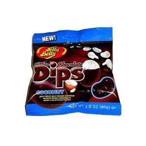 Jelly Belly Jelly Bean Chocolate Dips – Coconut – 2.8 Oz Bag (Pack of 12) logo