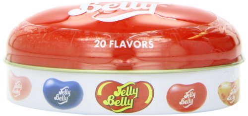 Jelly Belly Jelly Beans, 20 Flavors, 2.25 ounce Tin (Pack of 12) logo