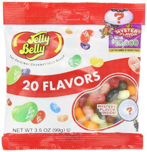 Jelly Belly Jelly Beans, 20 Flavors, 3.5 ounce Bags (Pack of 12) logo