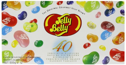 Jelly Belly Jelly Beans, 40 Flavors, 17 ounce Gift Box logo