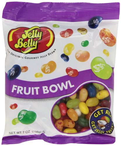 Jelly Belly Jelly Beans, Fruit Bowl Flavors, 7 ounce Bags (Pack of 12) logo