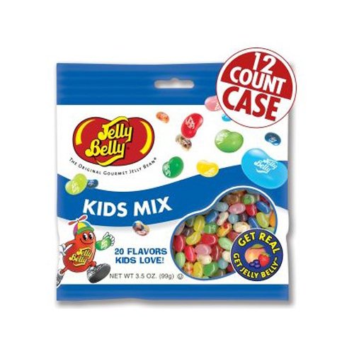 Jelly Belly Kids Mix, 3.5 ounce Bags (Pack of 12) logo