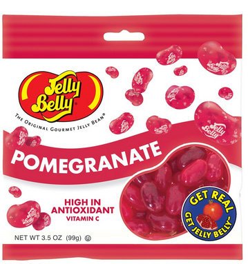 Jelly Belly Pomegranate 12 Pack of 3.5oz Bags logo