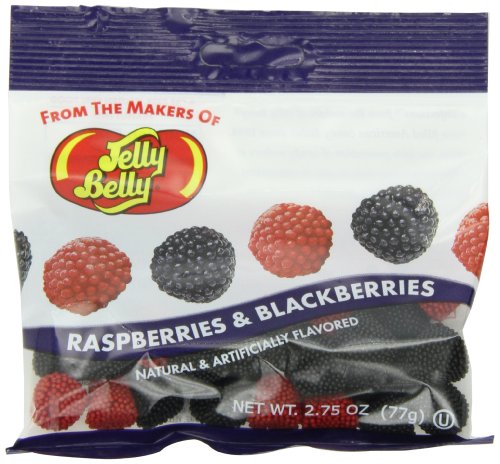 Jelly Belly Raspberries and Blackberries, 2.75 Ounce Bag (Pack of 12) logo