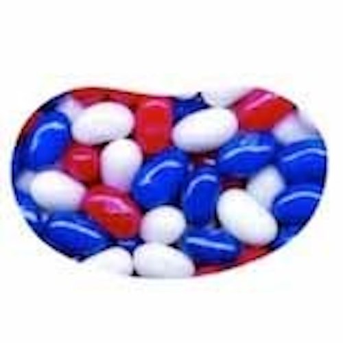 Jelly Belly Red White and Blue Patriotic Mix 5lb Bag (bulk) logo