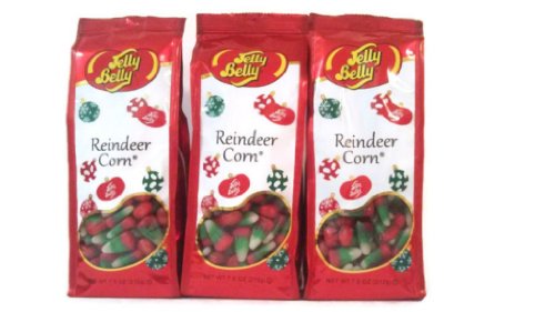 Jelly Belly Reindeer Corn (candy Corn) 3(packs/bags) 7.5 Ounce Gift Bags logo