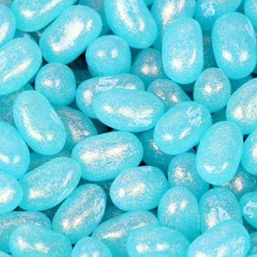 Jelly Belly Shimmer Pearlescent Jewel Berry Blue Jelly Beans 1lb Bag logo