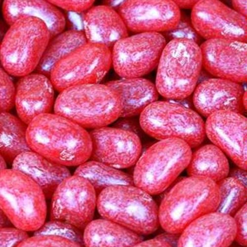 Jelly Belly Shimmer Pearlescent Jewel Red Very Cherry Jelly Beans 5lb Bag logo