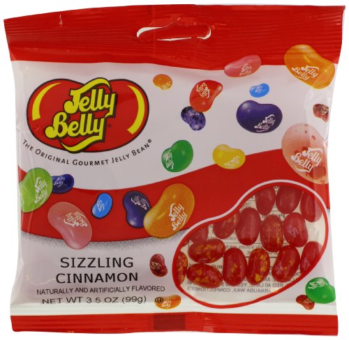 Jelly Belly Sizzling Cinnamon Jelly Beans, 3.5 ounce Bags (Pack of 12) logo