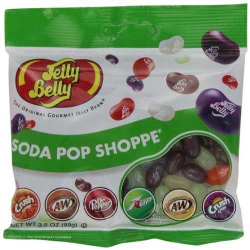 Jelly Belly Soda Pop Shoppe Jelly Beans, Assorted Flavors, 3.5 ounce Bags (Pack of 12) logo