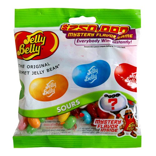 Jelly Belly Sours Flavors Assorted Jelly Beans, 3.5 ounce Bags (Pack of 12) logo