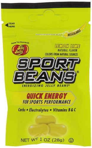 Jelly Belly Sport Beans, Lemon Lime Energizing Jelly Beans, 1 ounce Bags (Pack of 24) logo