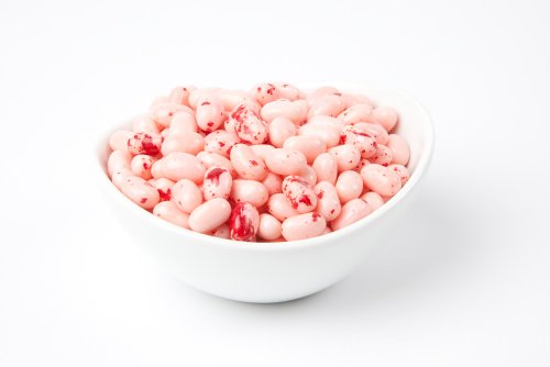 Jelly Belly Strawberry Cheesecake Jelly Beans (5 Pound Bag) – Pale Pink logo